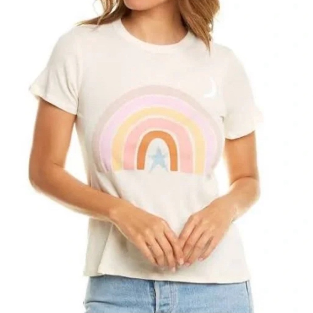 Chaser pastel rainbow basic slim tee